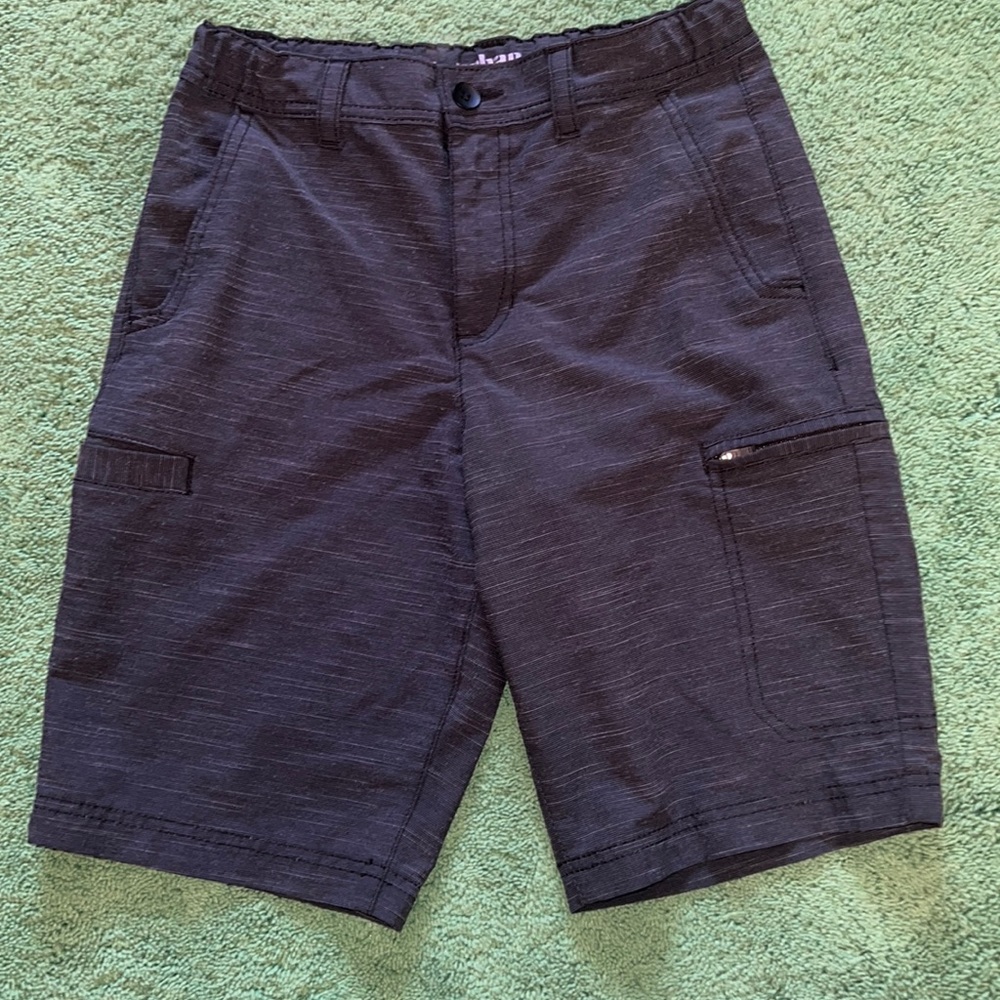Kids navy cargo shorts